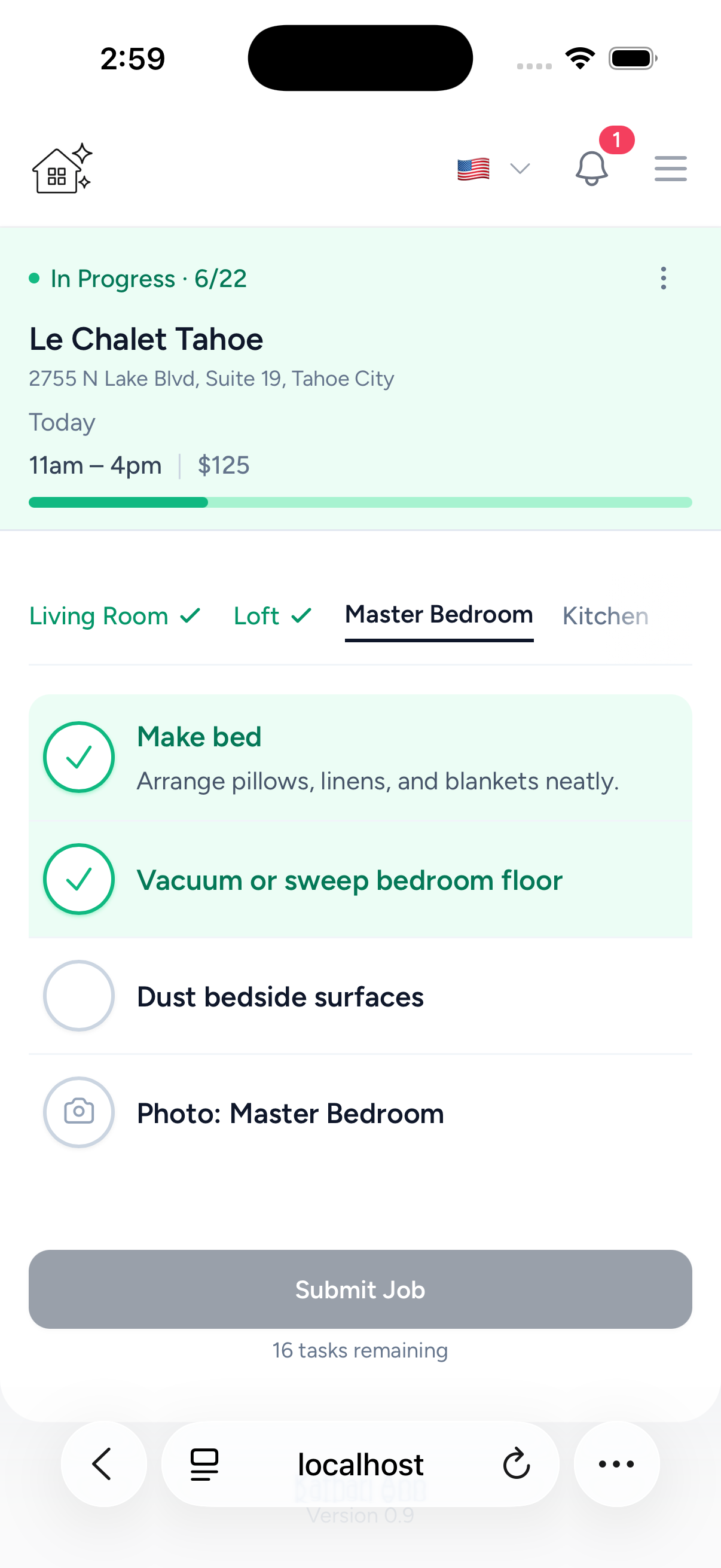 Work through the checklist