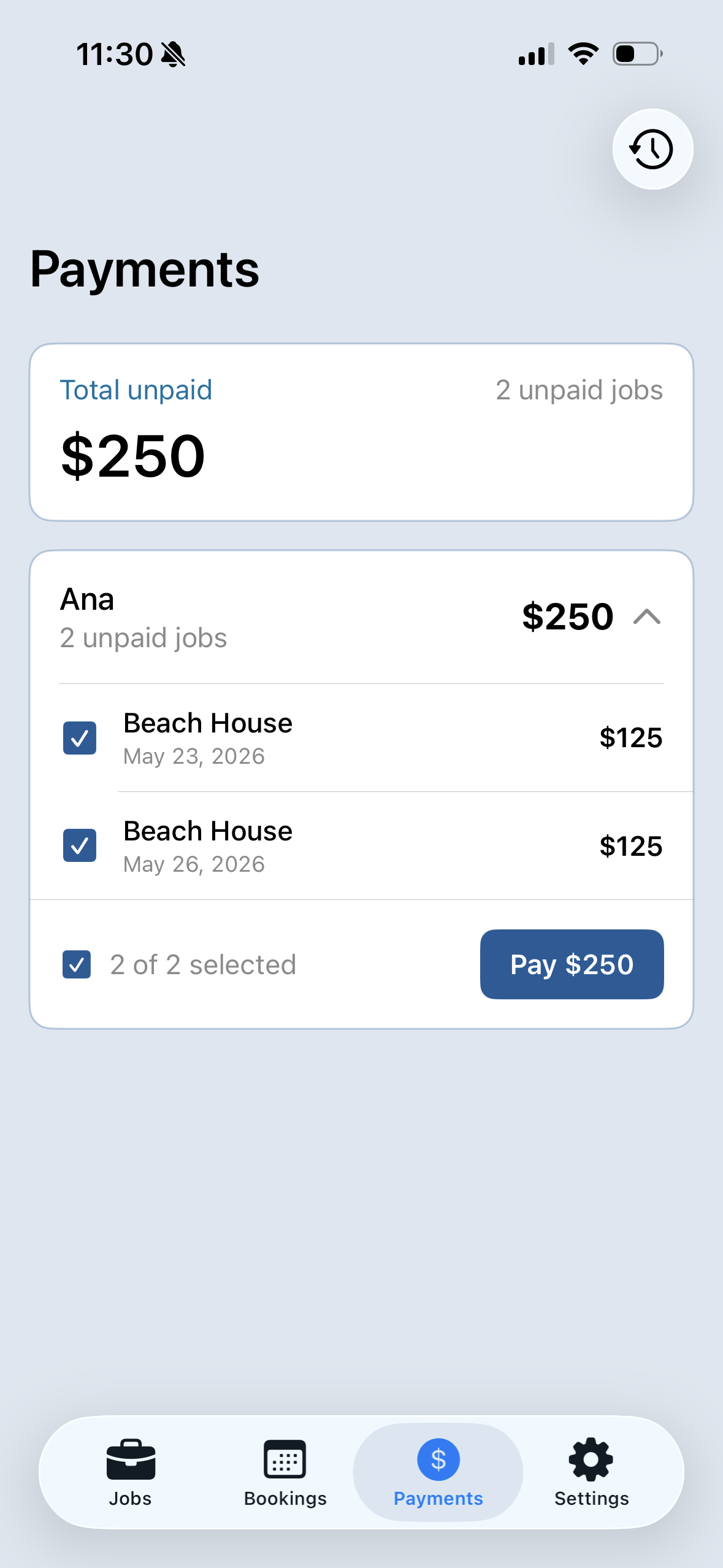 Pay Ana for the work